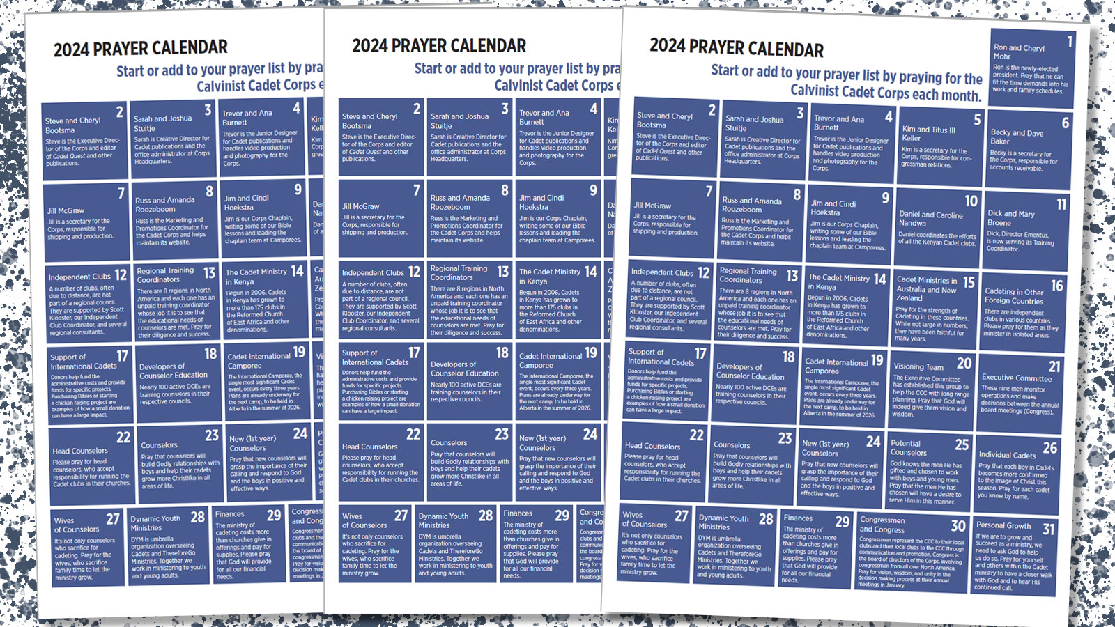 2024 Prayer Calendar Cadets 2024 Prayer Calendar Cadets